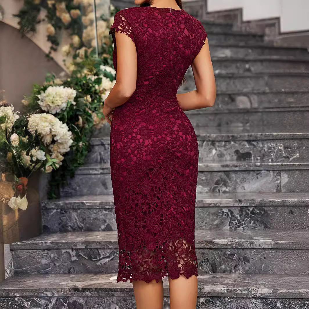 Pencil Sexy Slim Fit Water Capacity Lace Package Hip Skirt